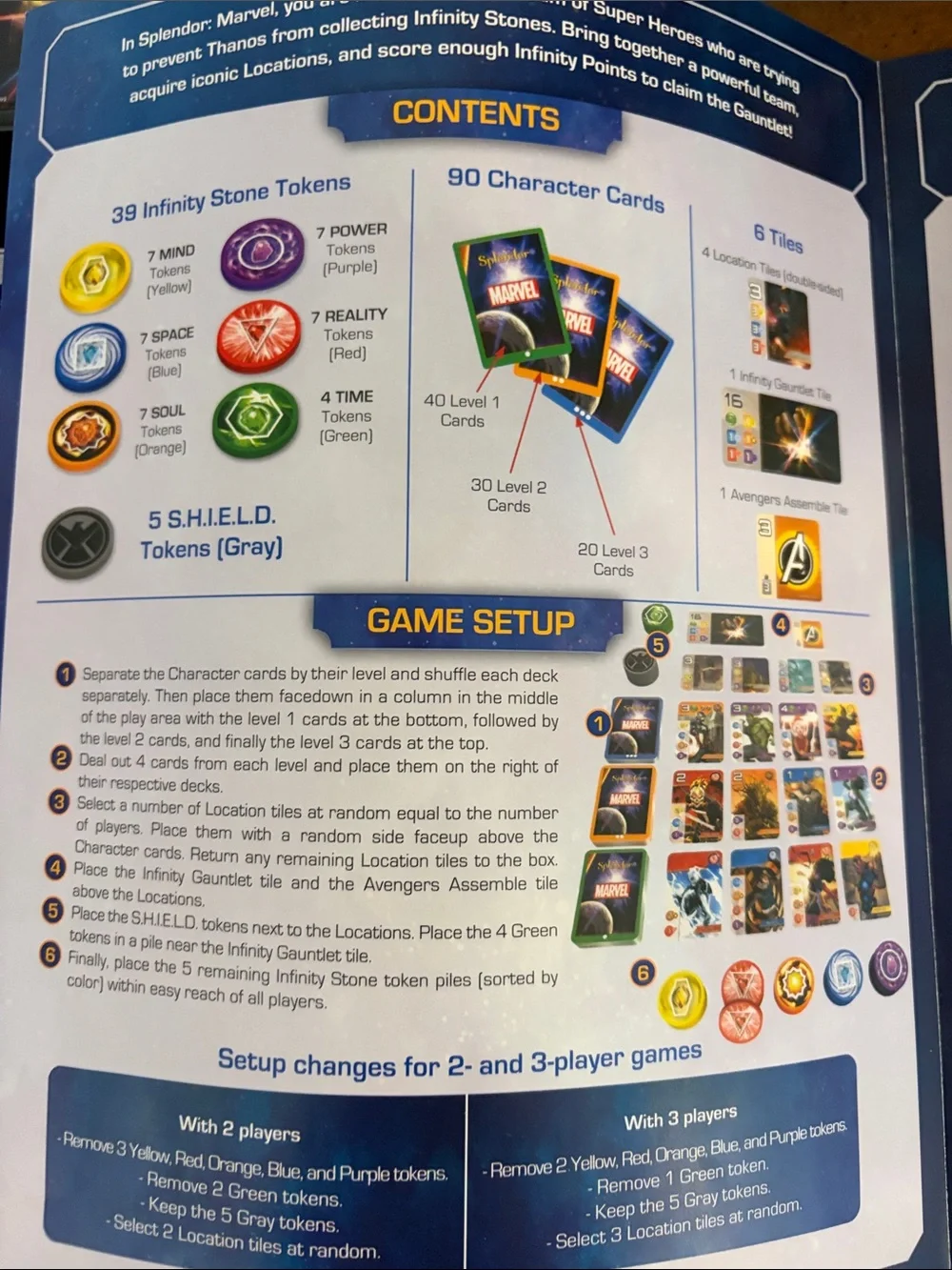Marvel Splendor Strategy Board Card Game — COMPLETE